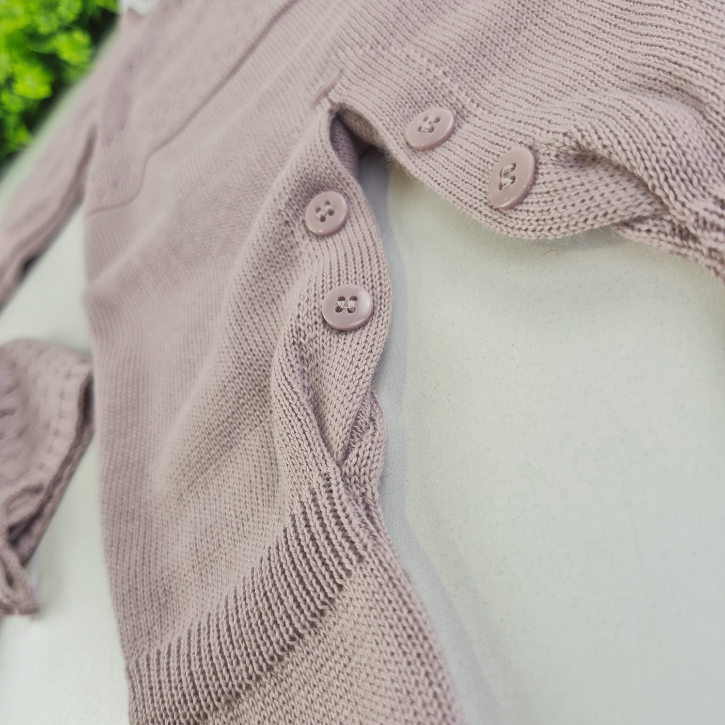 Saída de Maternidade Tamine Baby Alice Maria 4 Pçs - Romantismo e Delicadeza em Tricot de Luxo