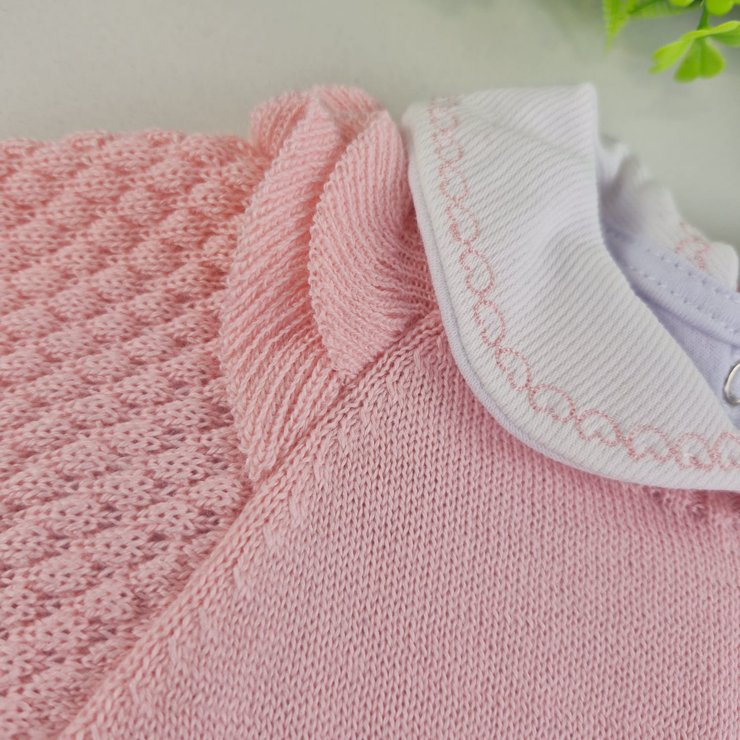 Saída de Maternidade Tamine Baby Lívia Maria 5 Pçs - Charme de Princesa em Vestido de Tricot Premium