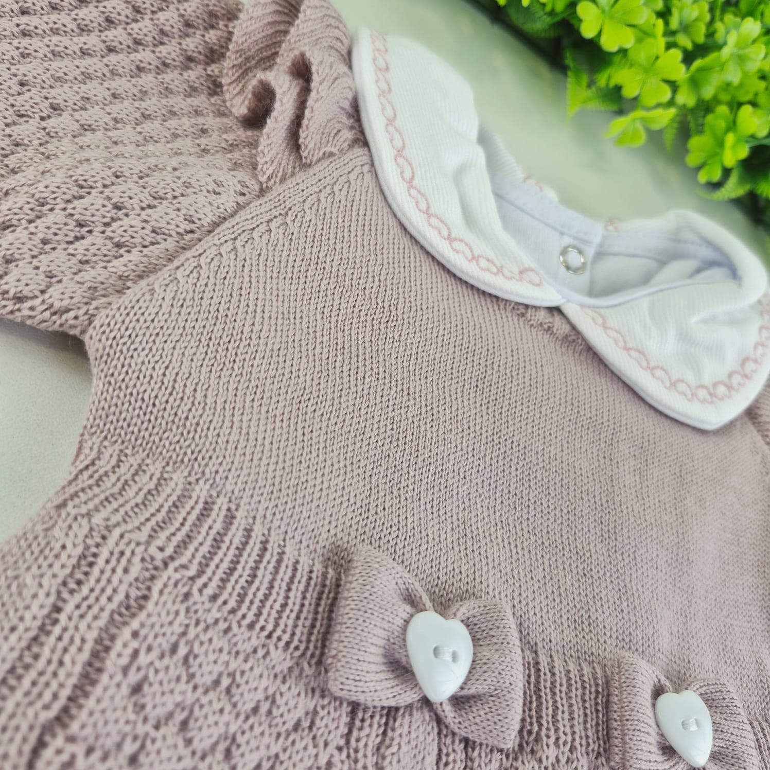 Saída de Maternidade Tamine Baby Lívia Maria 5 Pçs - Charme de Princesa em Vestido de Tricot Premium