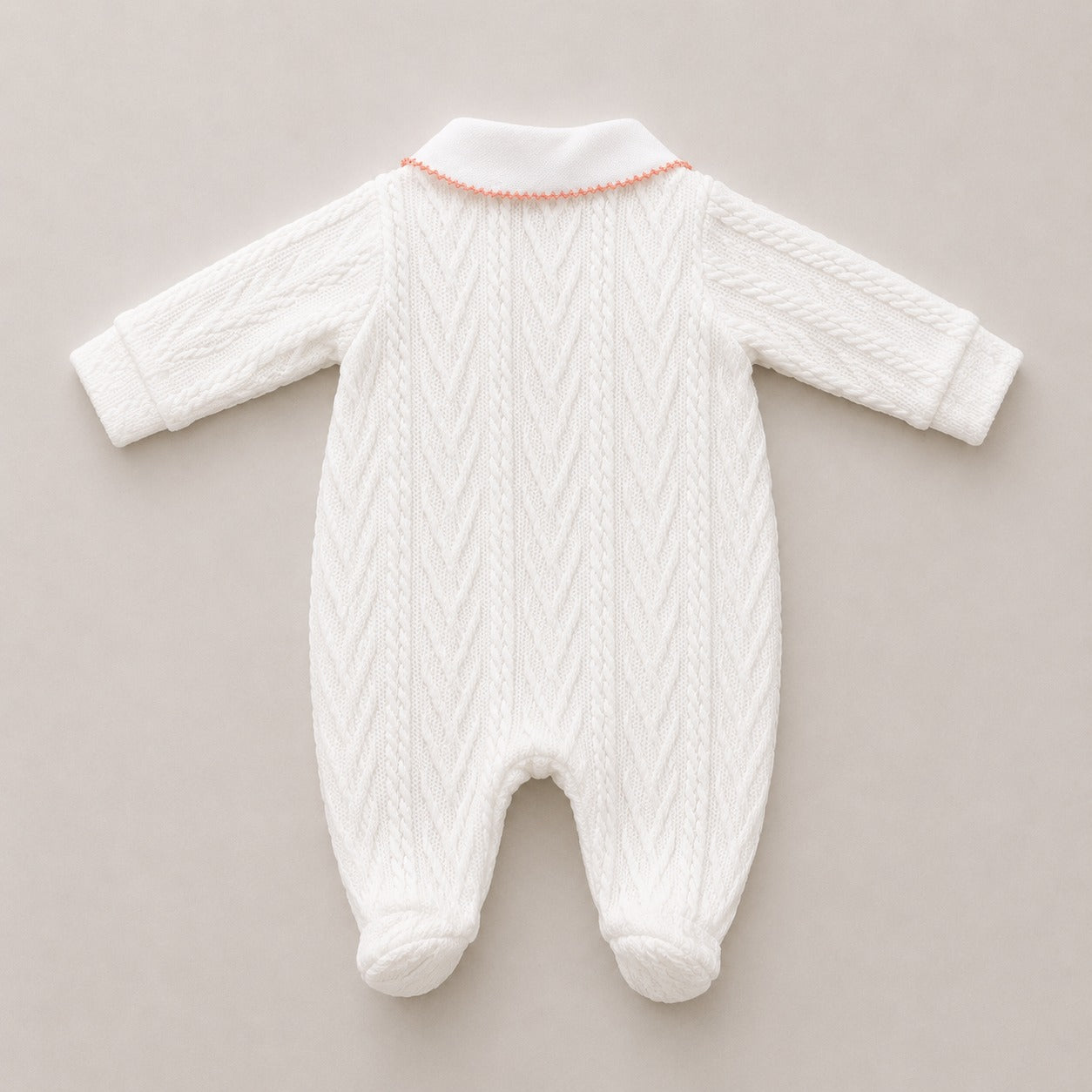 Macacão Infantil Feminino Longo Tricot Curioso Floral Maternidade