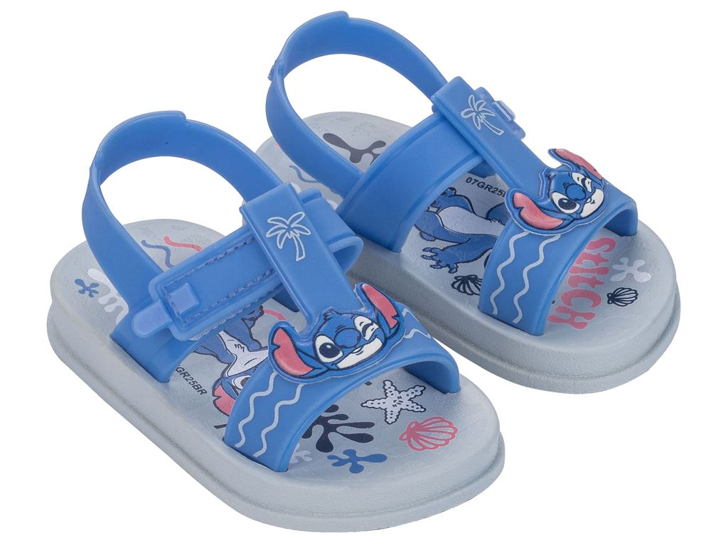 Sandália Papete Baby Disney Friends Ipanema Stitch Mickey Calce Fácil