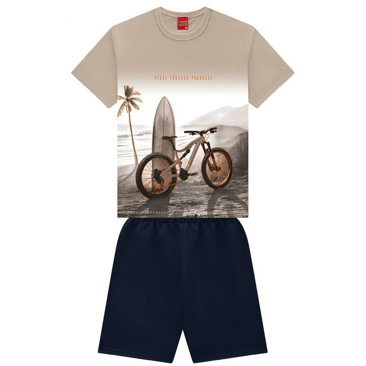 Conjunto Kyly Infantil Masculino Pedal Through Paradise
