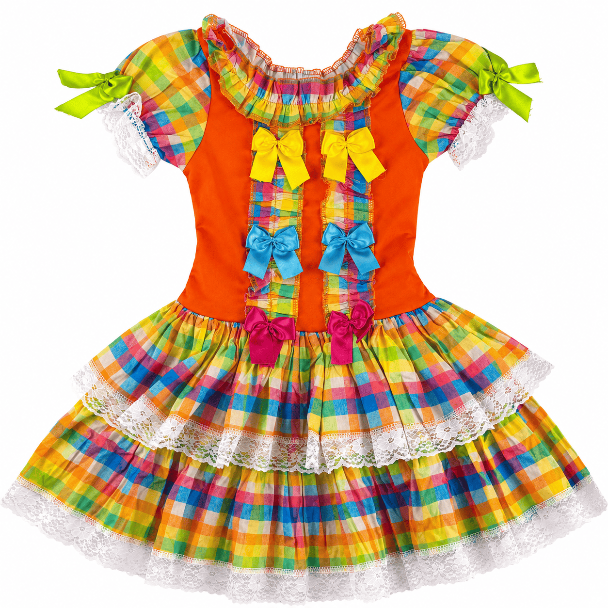 Vestido Infantil Festa Junina Quadrilha Caipira Menina