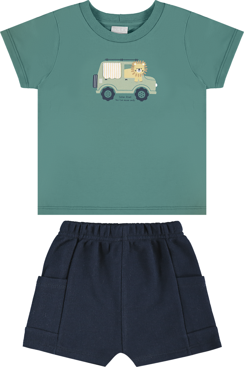 Conjunto Infantil Masculino Pulla Bulla Safari Road – Conforto e Estilo para Aventuras diárias