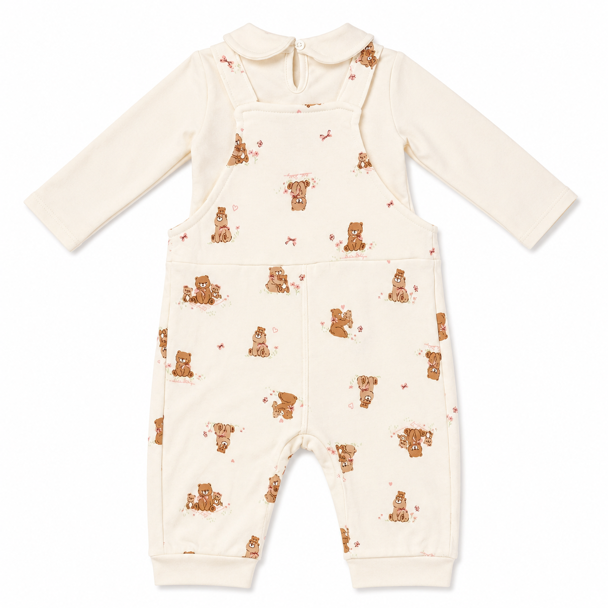Conjunto Feminino Kiko Baby Body e Jardineira Ursinhas