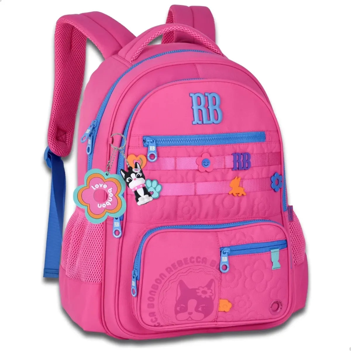 Mochila De Costas Rebecca Bonbon Flower Power 17,5 Escolar