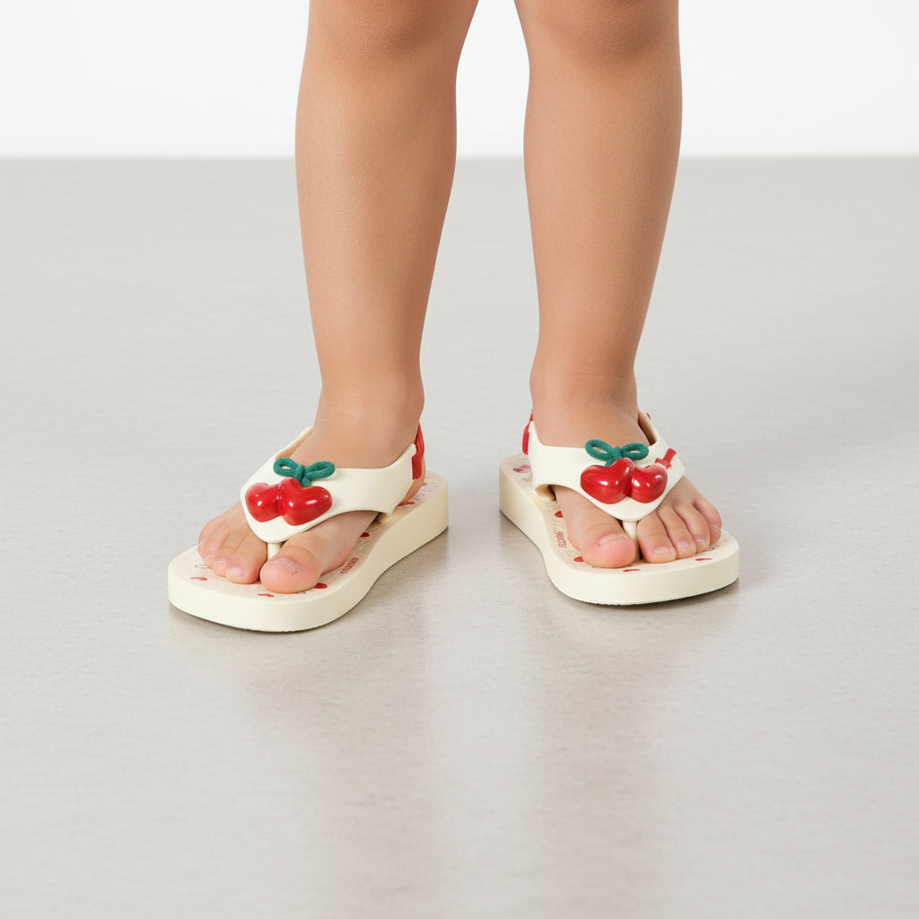 Chinelo Infantil Feminino Baby Ipanema Belle Cereja Grendene Kids
