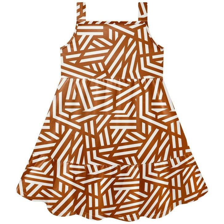 Vestido Infantil Kyly Estampa Geométrica