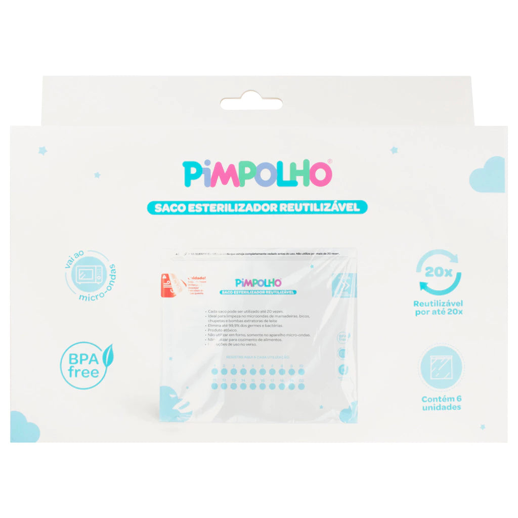 Saco Esterilizador Reutilizável Pimpolho Para Mamadeiras