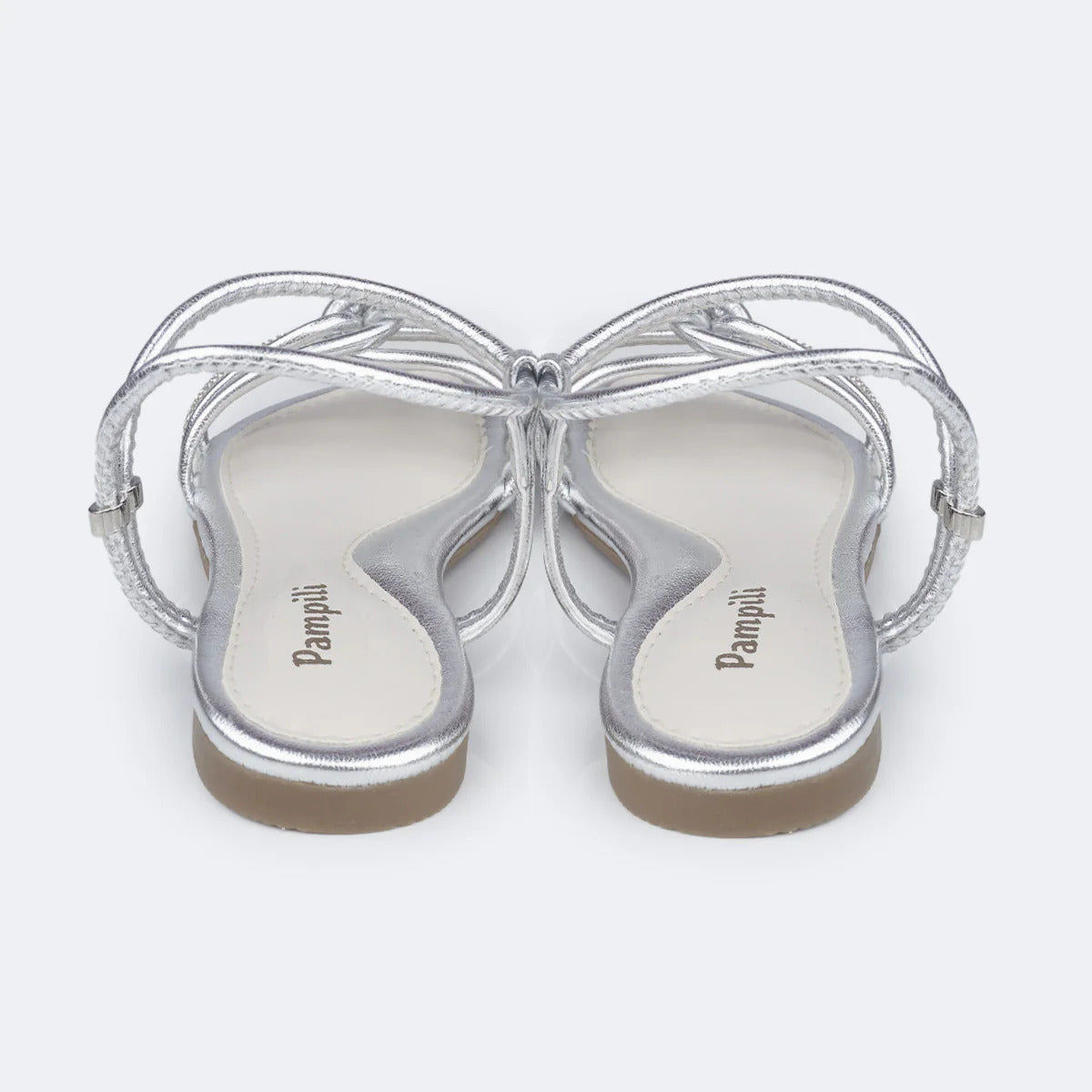 Sandália Infantil Feminina Pampili Iris Tiras Nó Strass
