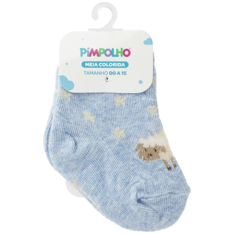 Meia Cano Alto Masculina Pimpolho Colorida 00 ao 15