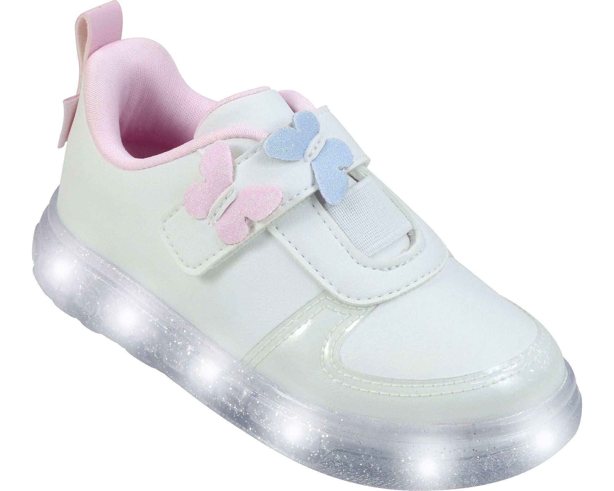 Tênis Sneaker Luz Borboletas Led