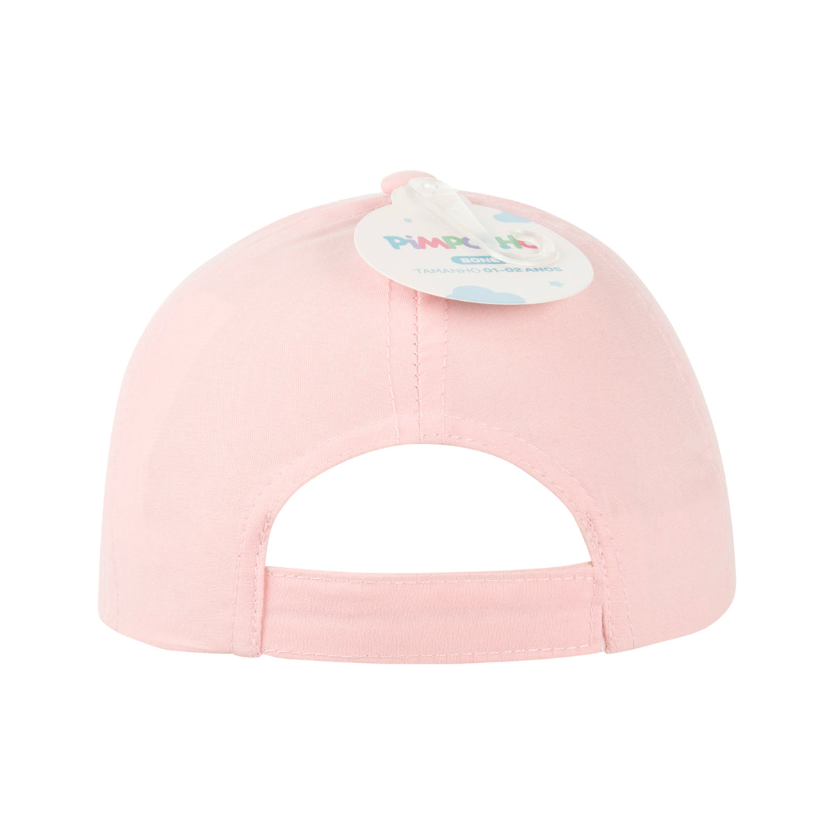 Boné Infantil Feminino Pimpolho Estampado com Velcro 01 a 02 Anos