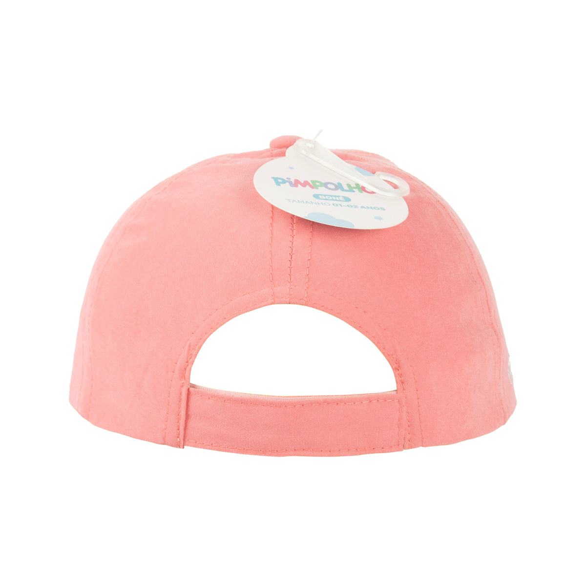 Boné Infantil Feminino Pimpolho Estampado com Velcro 01 a 02 Anos