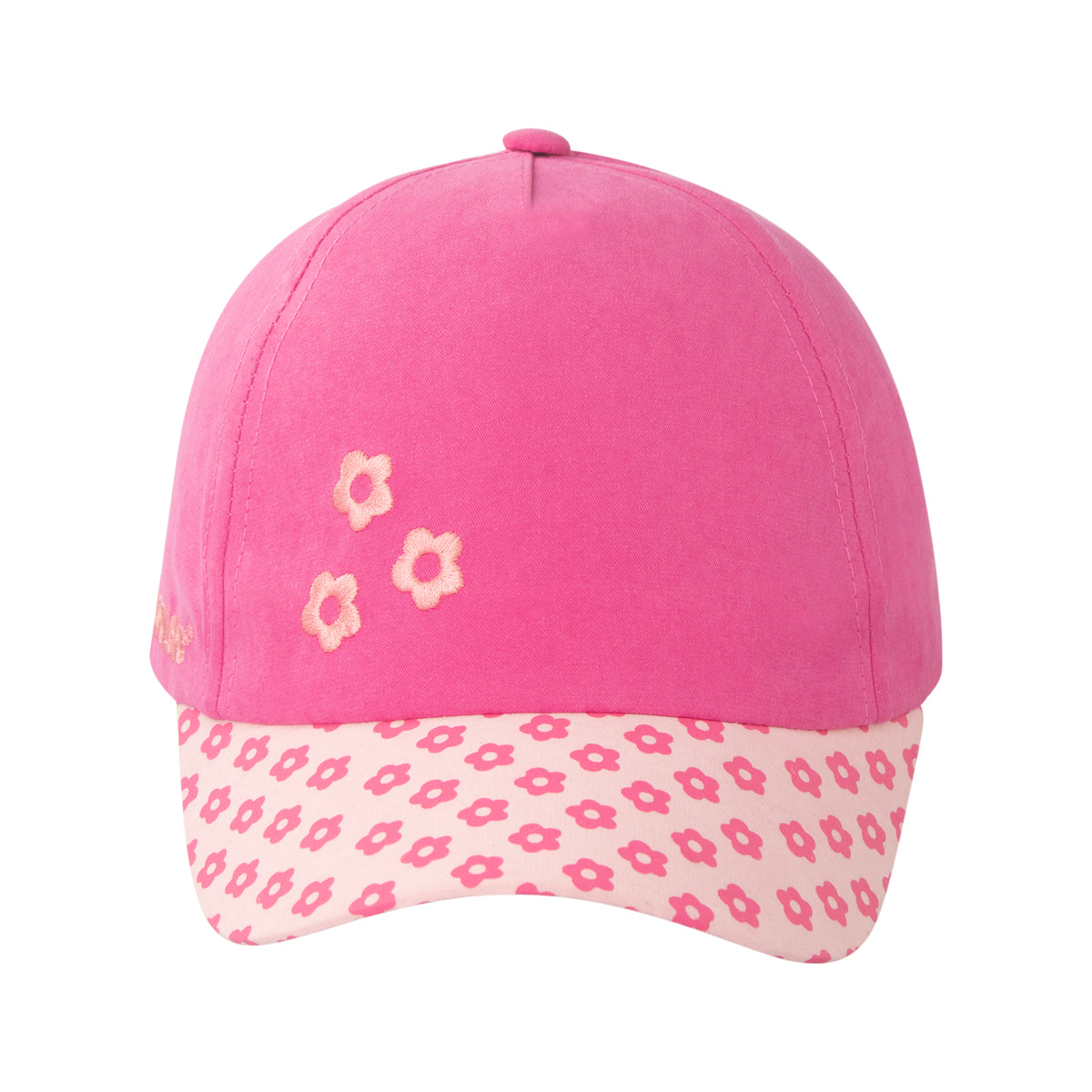 Boné Infantil Feminino Pimpolho Bordado com Ajuste em Velcro 02 a 04 Anos
