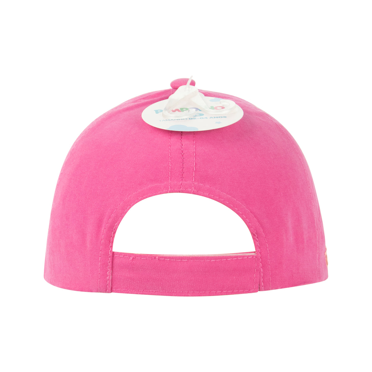 Boné Infantil Feminino Pimpolho Bordado com Ajuste em Velcro 02 a 04 Anos