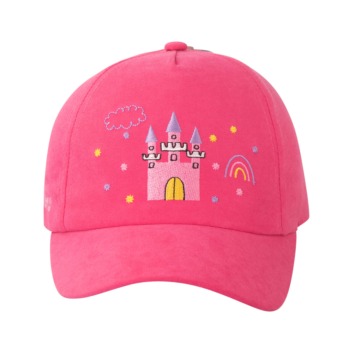 Boné Infantil Feminino Pimpolho Bordado com Ajuste em Velcro 02 a 04 Anos