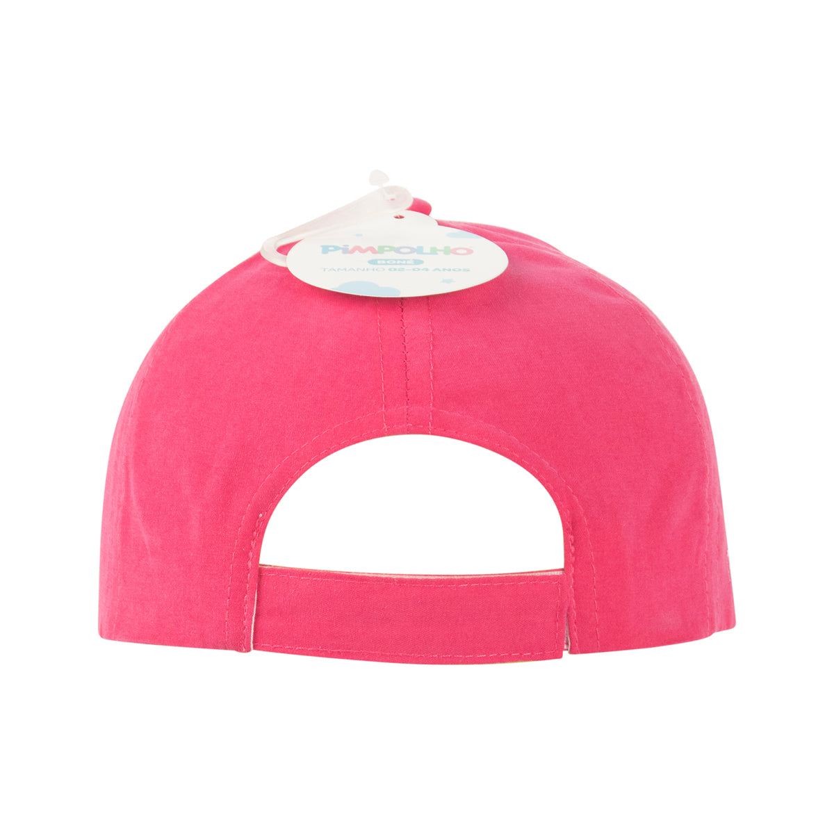 Boné Infantil Feminino Pimpolho Bordado com Ajuste em Velcro 02 a 04 Anos