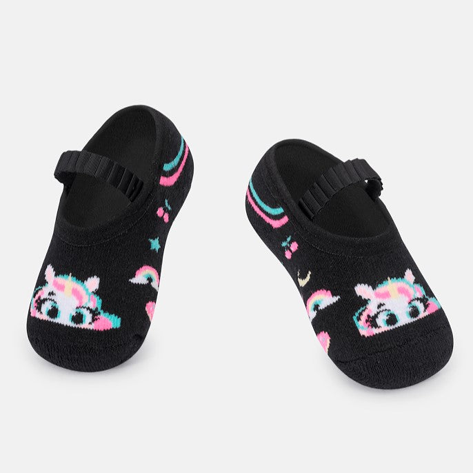 Meia Sapatilha Bebê Puket Antiderrapante Unicórnio