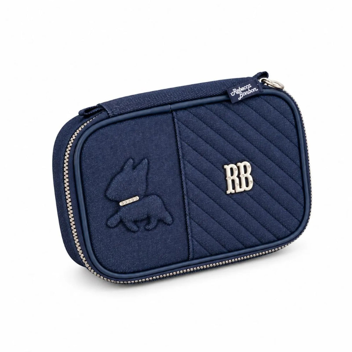 Estojo Box Escolar Rebecca Bonbon Jeans Star Oficial Clio 36 Lápis