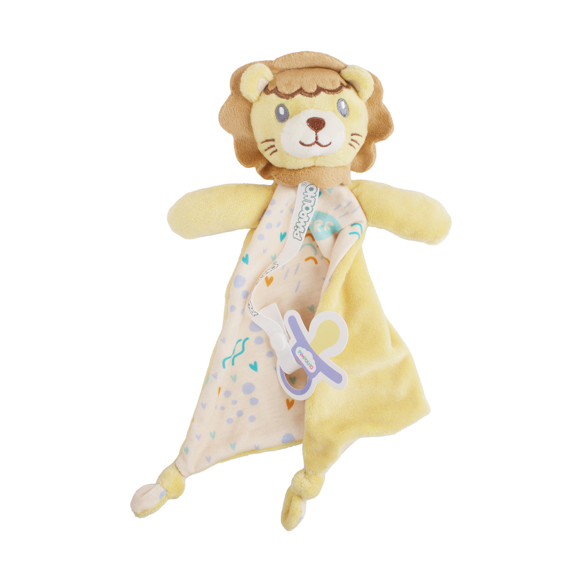 Naninha Infantil Pimpolho Coleção Safari com Prendedor de Chupeta