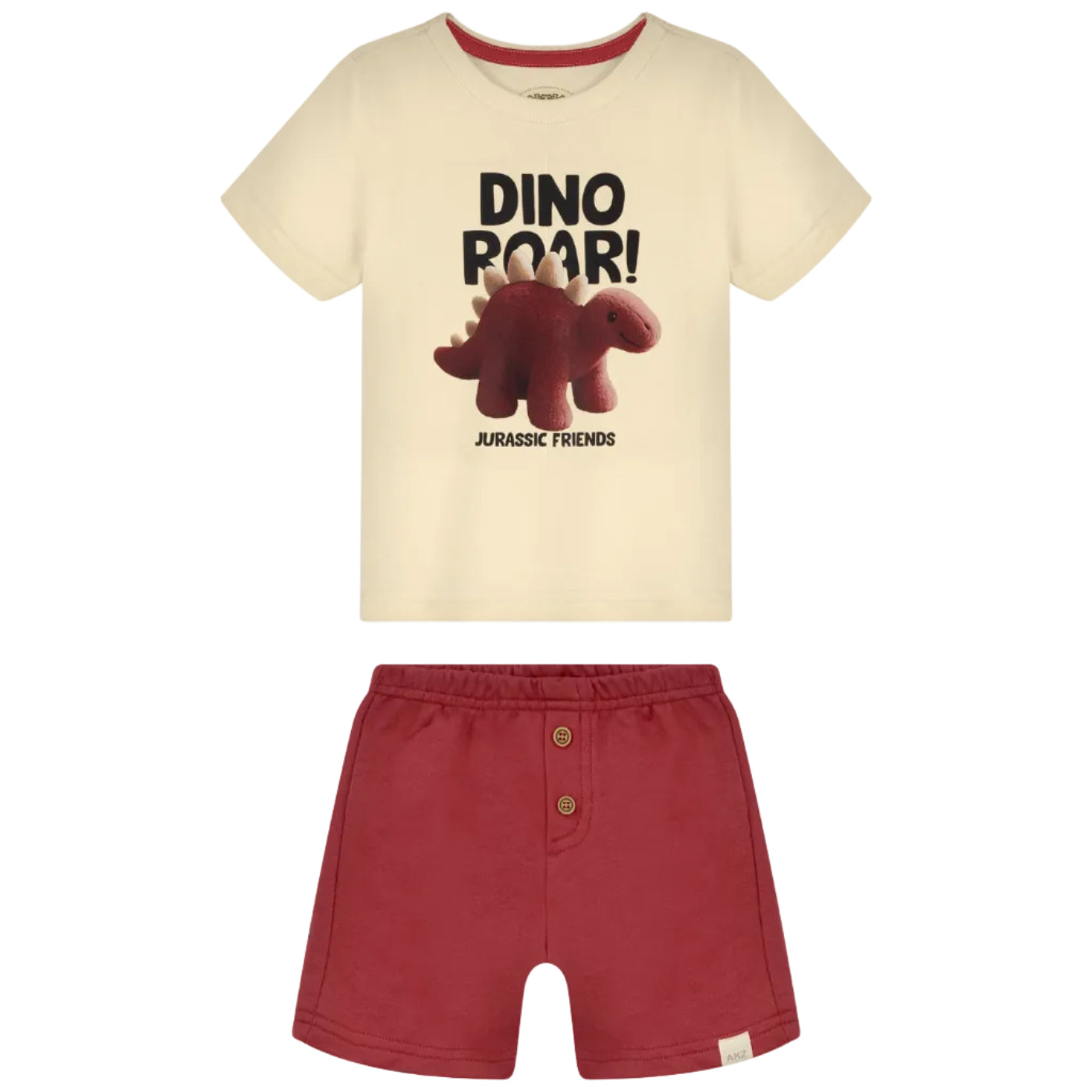 Conjunto Infantil Masculino Alakazoo Dino Skateboard Casual