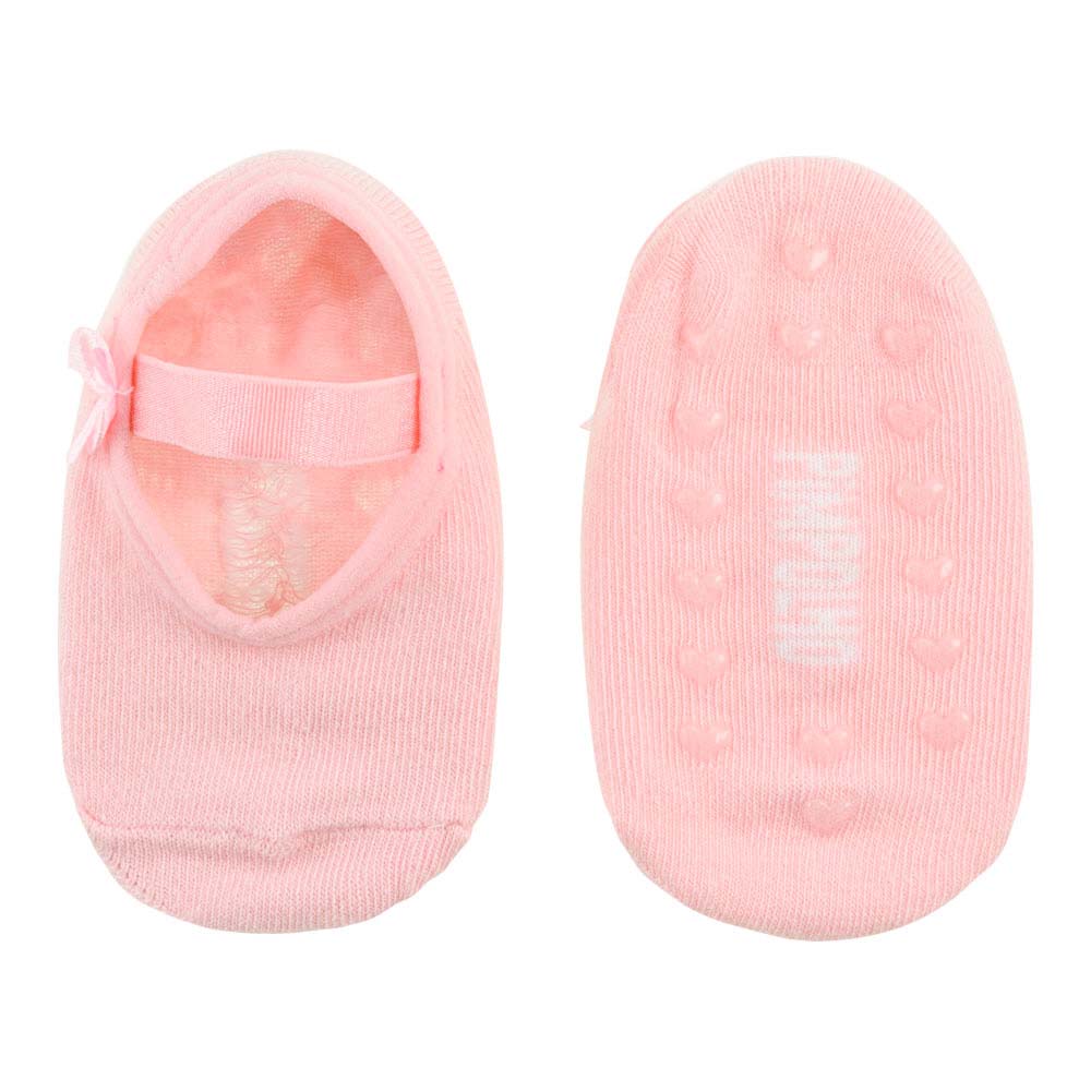 Meia Sapatilha Infantil Feminina Pimpolho Lisa Antiderrapante Algodão