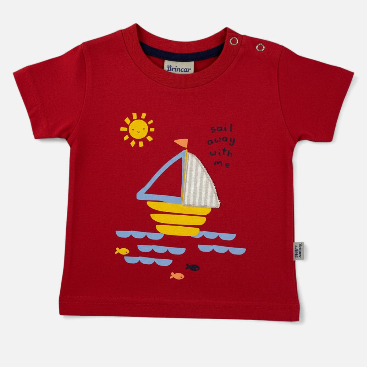 Camiseta Brincar e Arte Barquinho Sail Away