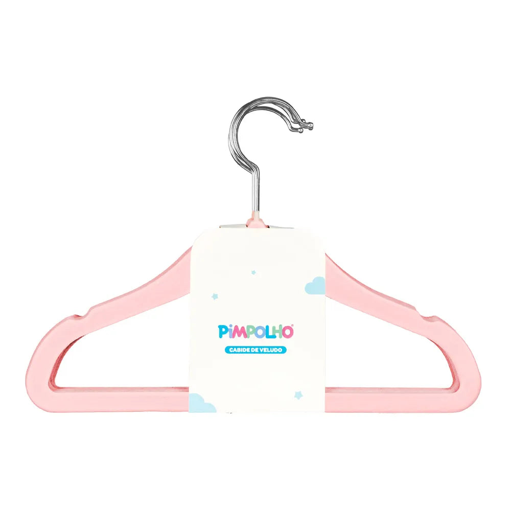 Kit Cabide Pimpolho De Veludo Com 5 Peças
