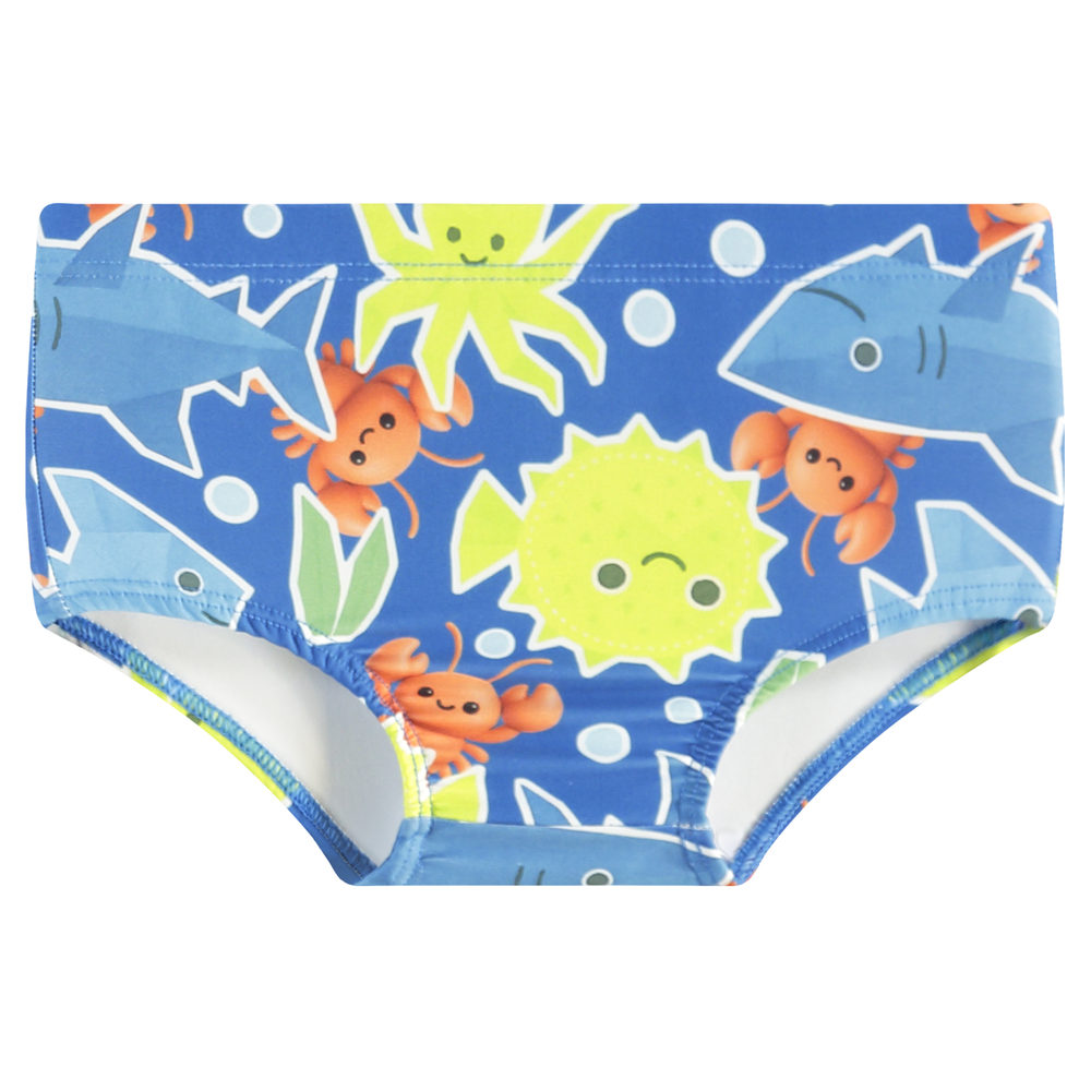 Conjunto de Praia Infantil Masculino Kamylus Tchibum Lagosta Proteção UV 50+ Dri-Fit com Sunga