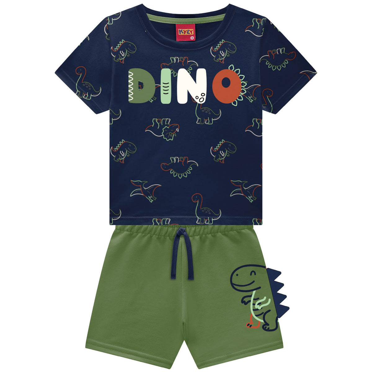 Conjunto Masculino Infantil Kyly Dinossauros
