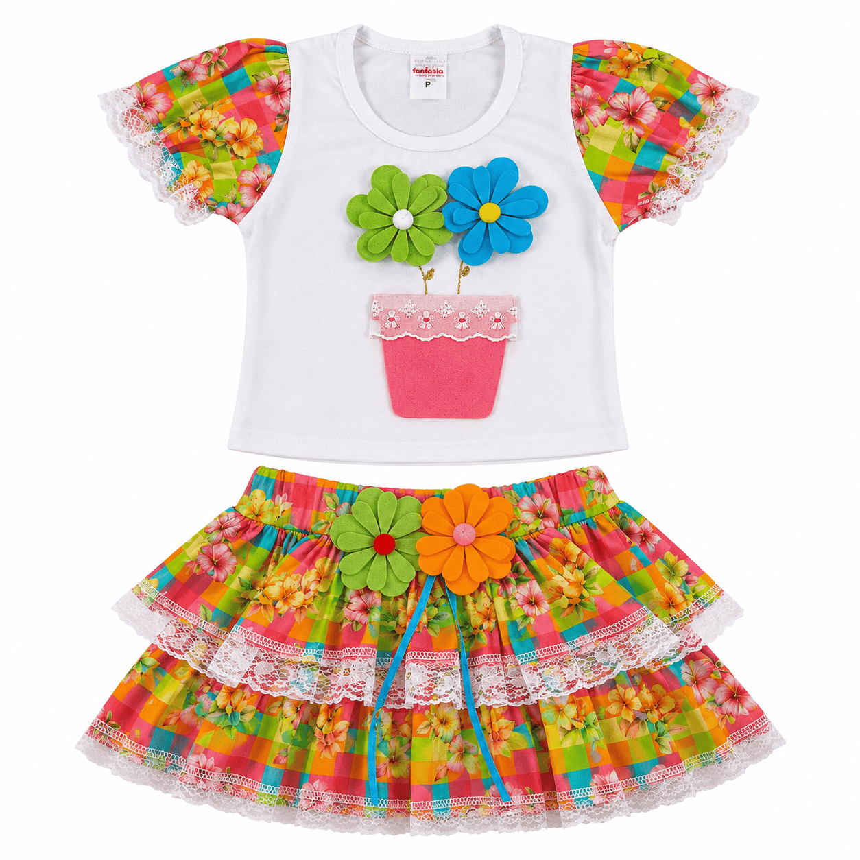 Vestido Infantil Festa Junina Quadrilha Caipira Menina