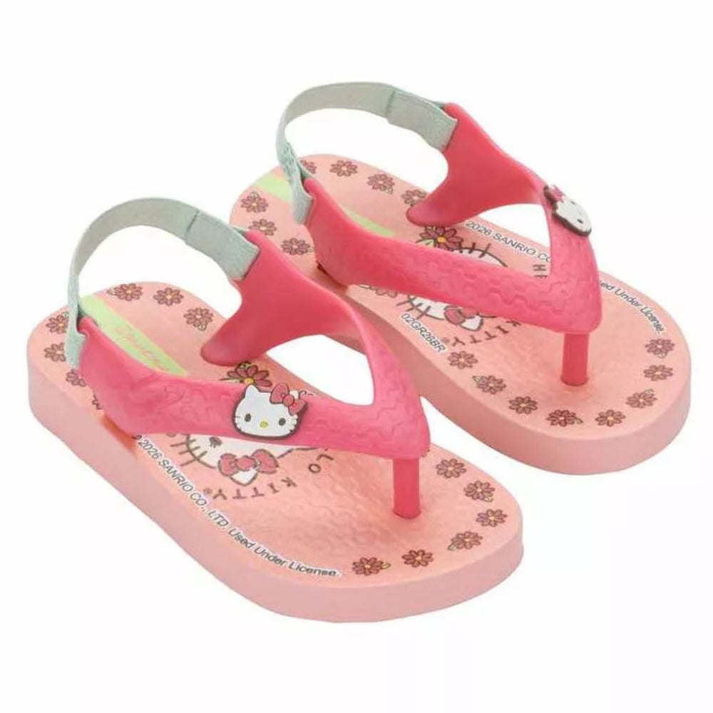 Chinelo Baby Ipanema Hello Kitty Amore Grendene com Elástico