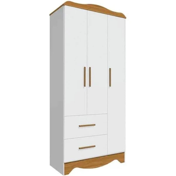 Guarda Roupa Clara Peroba 3 Porta Lisa Plus
