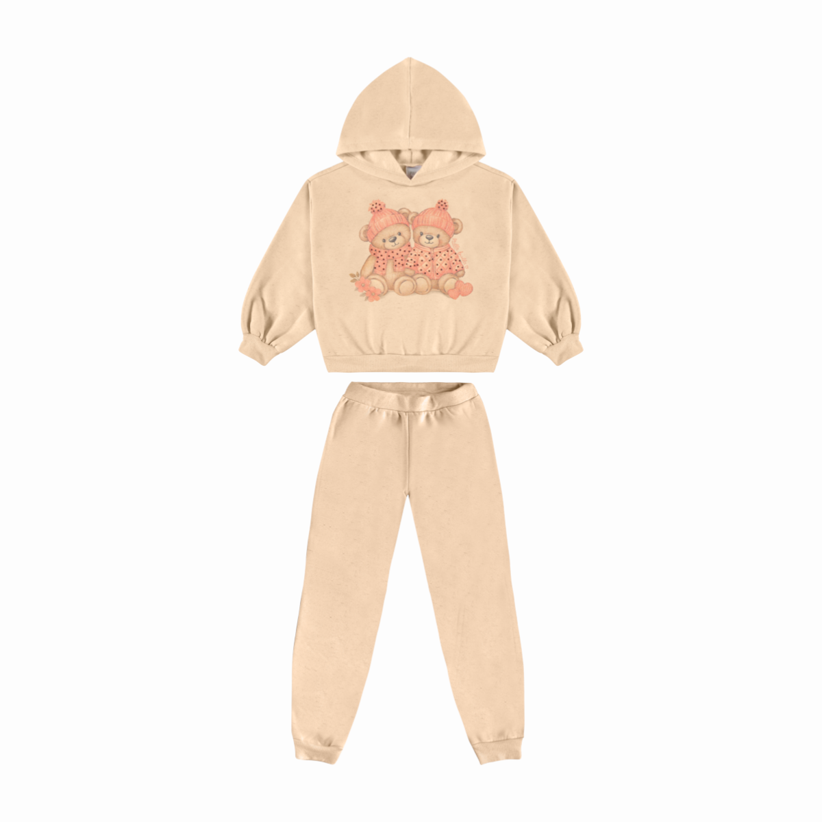 Conjunto Infantil Feminino Pulla Bulla Ursinhas Delicado e Confortável