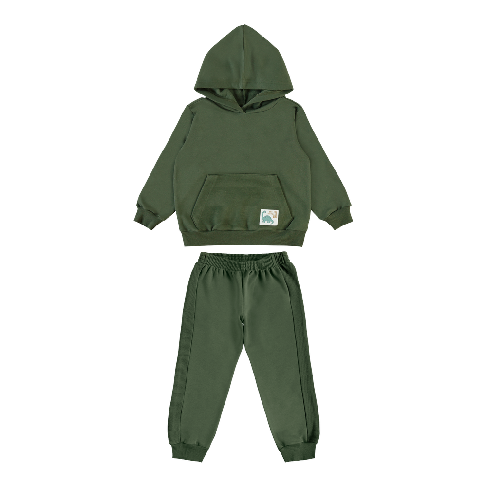 Conjunto Moletom Infantil Masculino Pulla Bulla com Capuz Dino Land 85