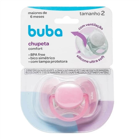 Chupeta Comfort Buba 100% Silicone Ultra Soft Tamanho 2