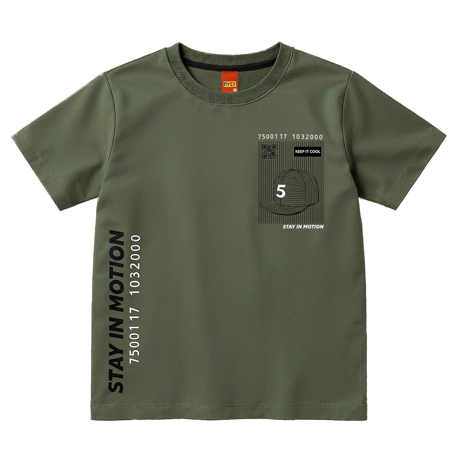 Camiseta Infantil Masculina Kyly Stay In Motion Streetwear