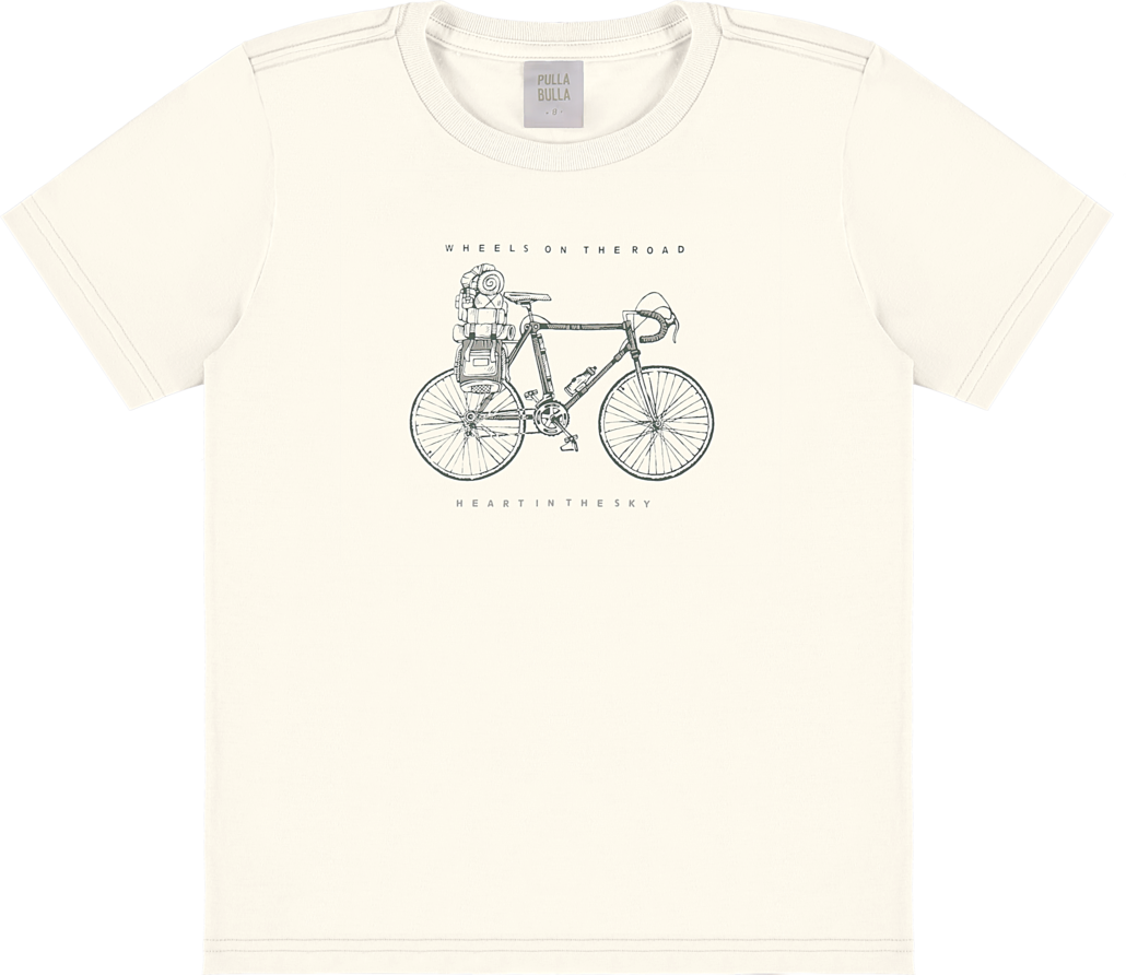 Camiseta Infantil Masculina Pulla Bulla Wheel On The Road – Conforto e Estilo para o Dia a Dia