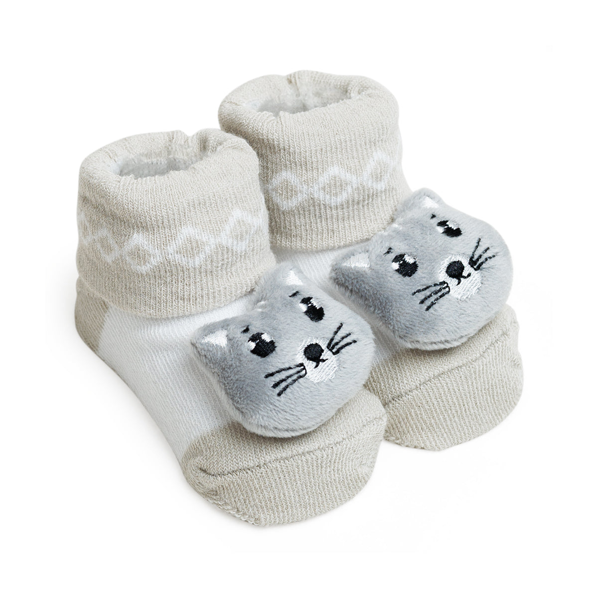 Meia Bebê Masculina com Bichinho e LED Pimpolho (0 a 6 Meses)