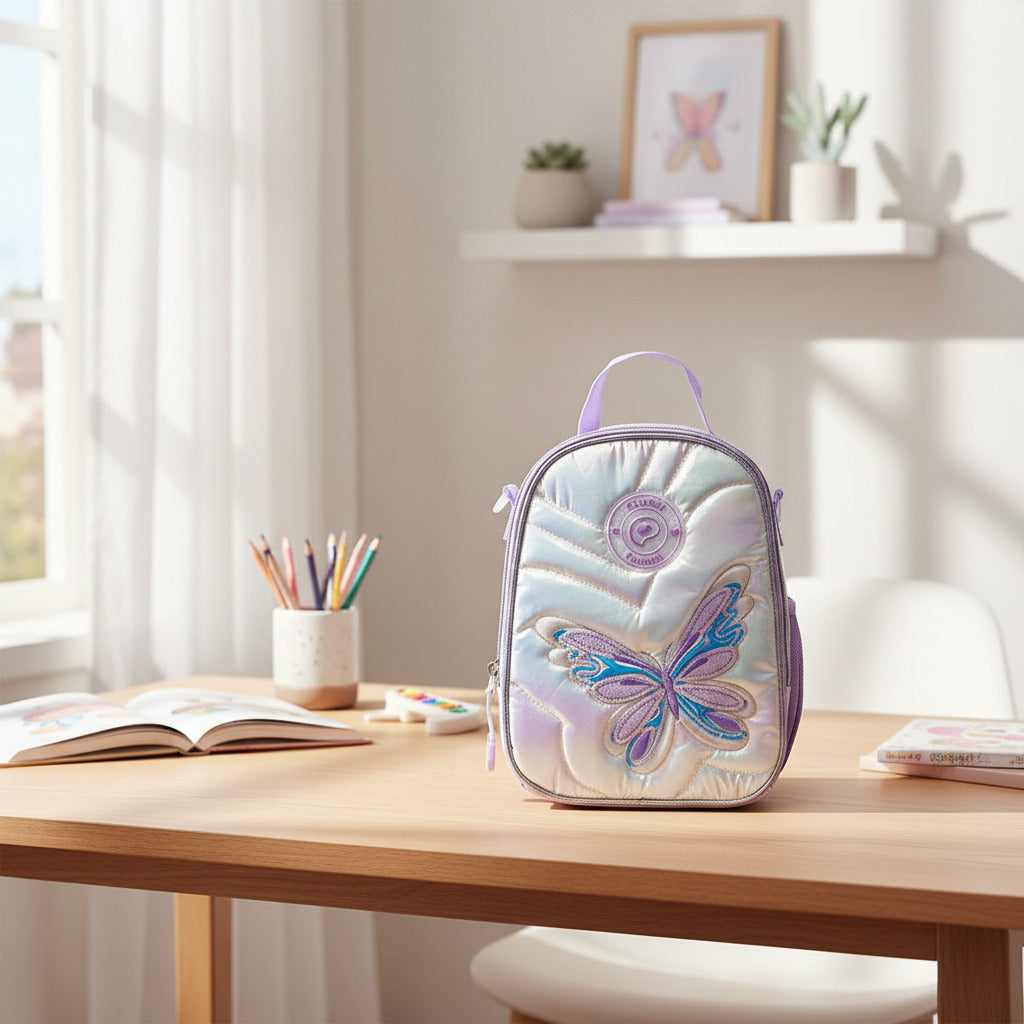 Lancheira Térmica Infantil Pampili Borboletas Escolar