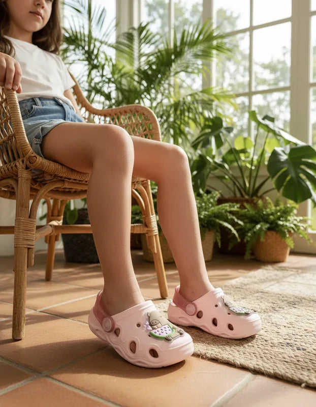 Babuche Infantil Keto Flores Conforto Leve Antiderrapante