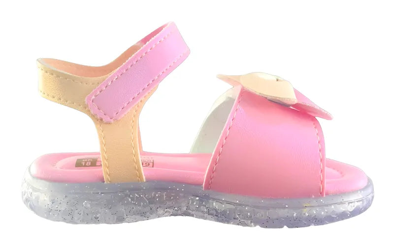 Sandália Infantil Pampili Lacinho Duplo Mini Luz Led