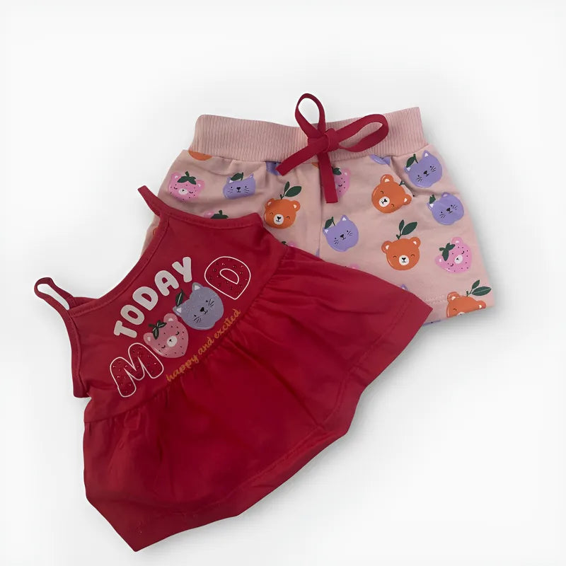 Conjunto Infantil Hrradinhos Feminino Today Mood Happy