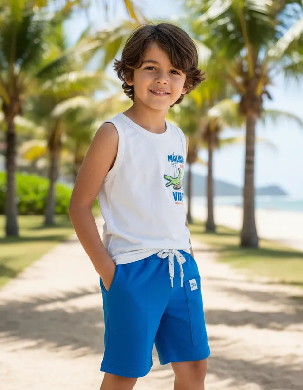 Conjunto Masculino Hrradinhos Malibu Beach Vibes