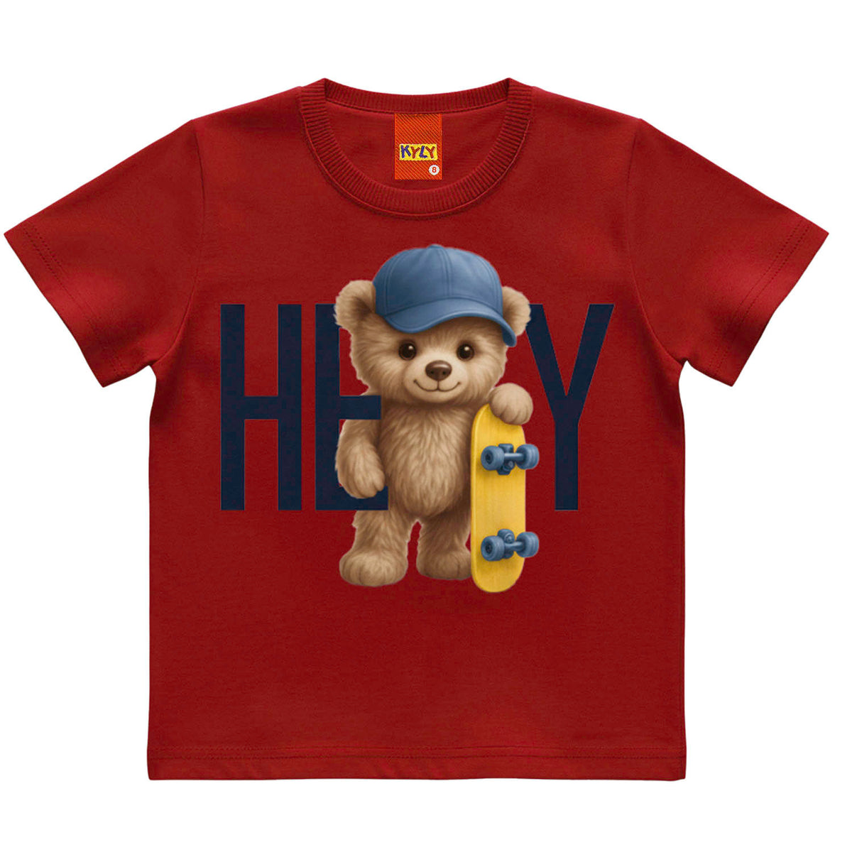 Camiseta Masculina Infantil Kyly Hey Ursinho