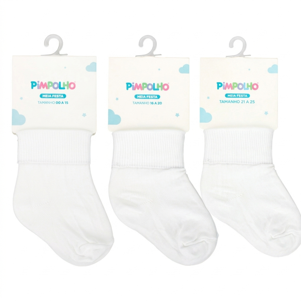 Meia Infantil Masculina Pimpolho para Festa Social em Poliamida