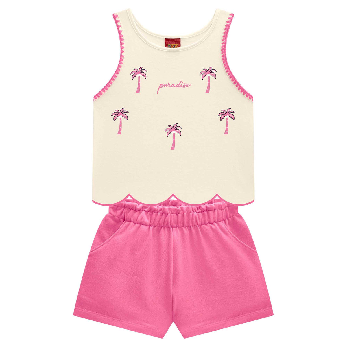 Conjunto Infantil Feminino Kyly Infanto-Juvenil Paradise