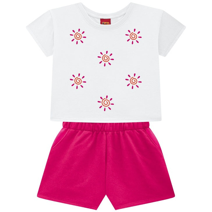 Conjunto Feminino Kyly Sol Bordado