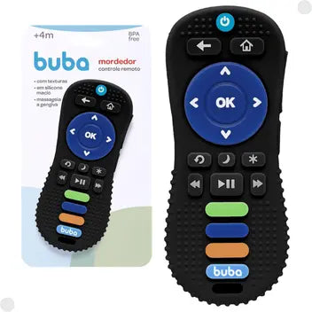 Mordedor Infantil Buba Controle Remoto em Silicone com Texturas 4M+
